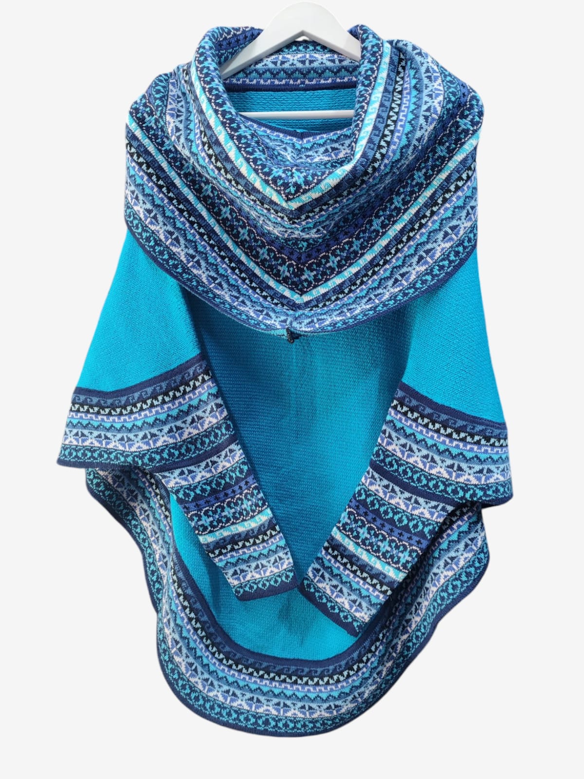 Poncho Turquesa de dama