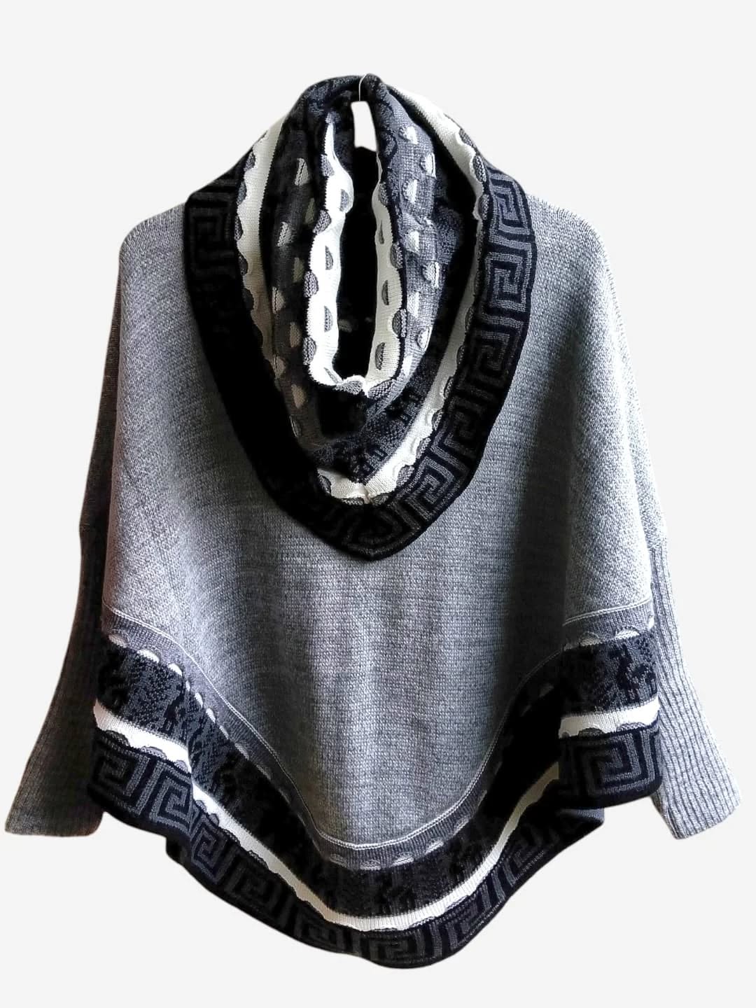 Poncho Alpacas Plomo