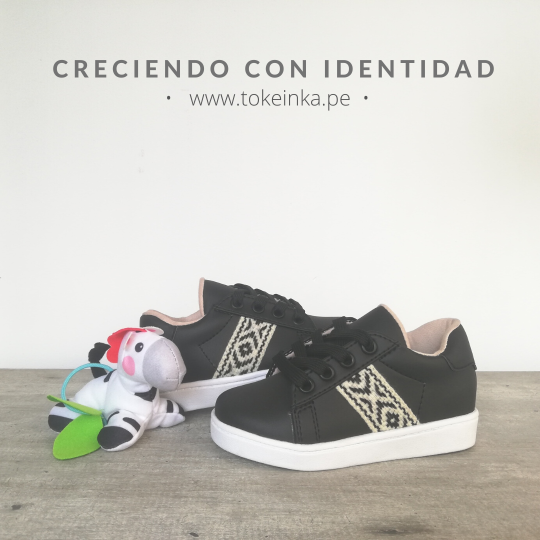 Zapatilla Urban Kids negro&blanco