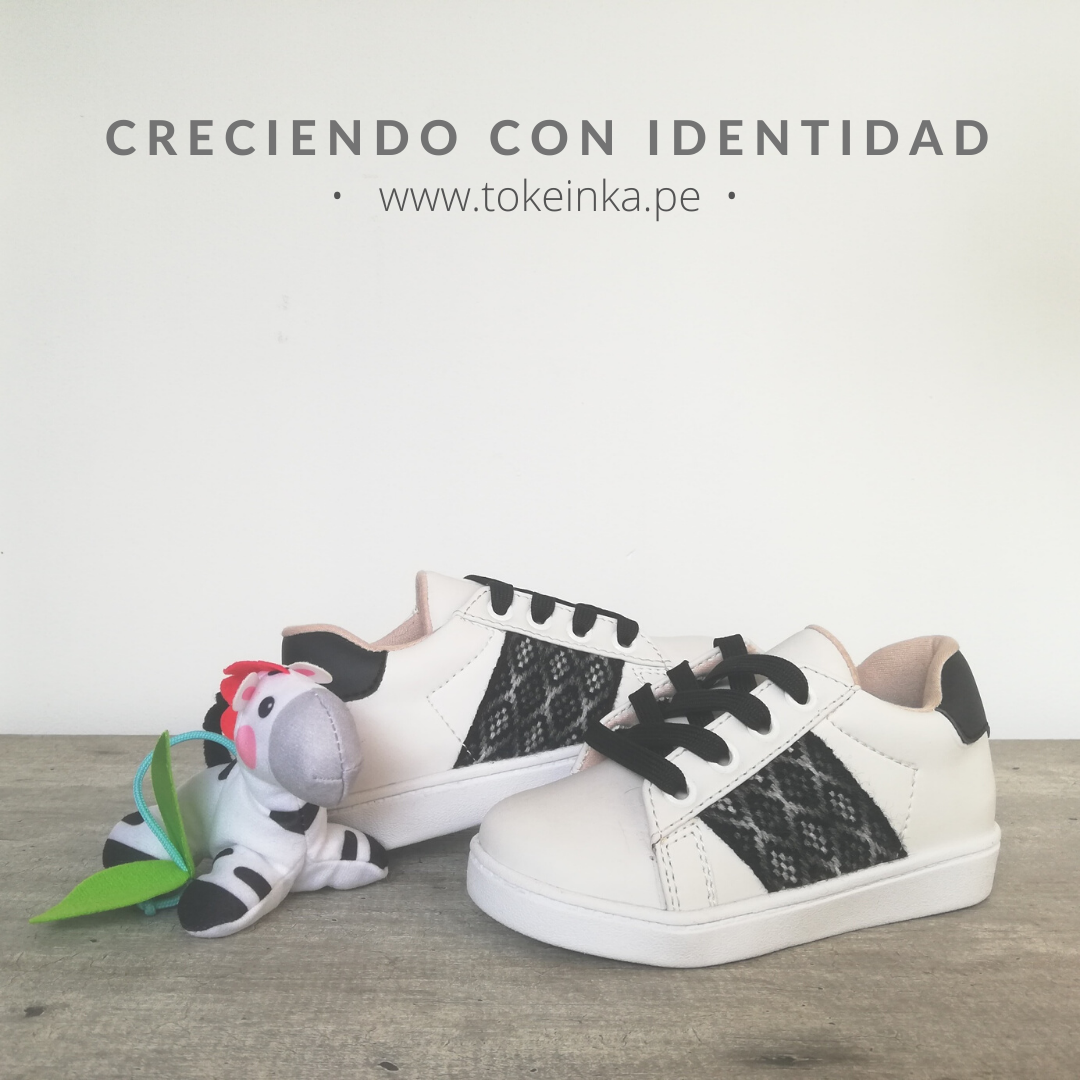 Zapatilla Urban Kids blanco&negro