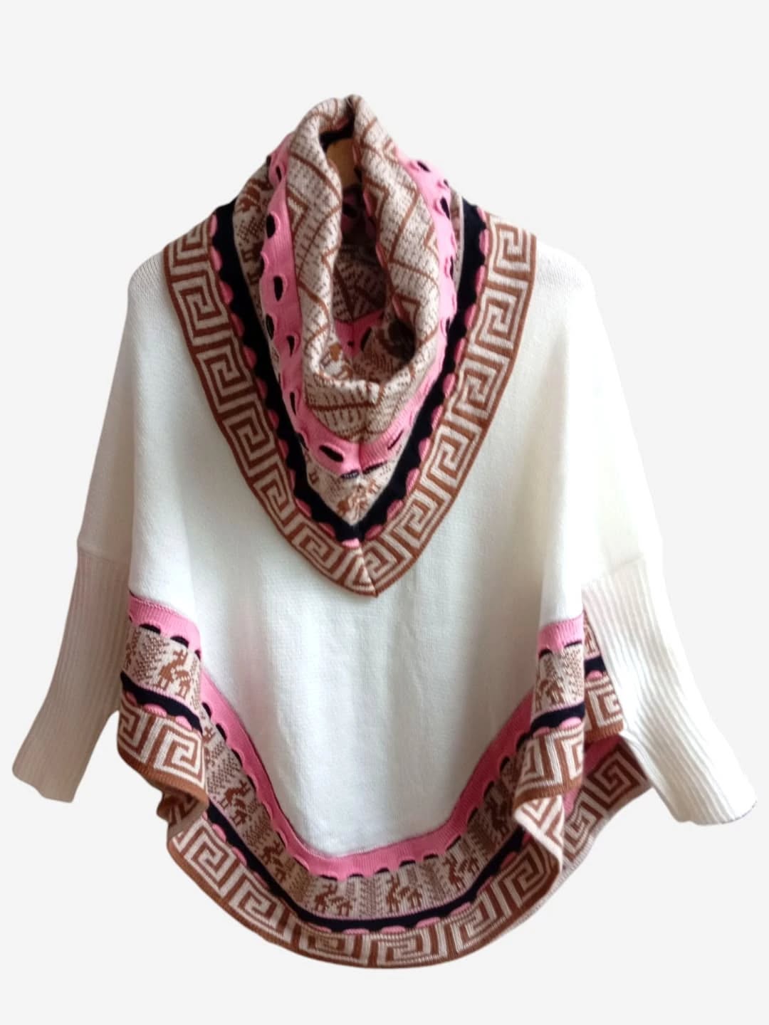 Poncho Alpacas Blanco