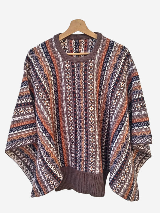 Poncho Mariposa Marron