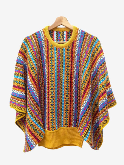 Poncho Mariposa Amarillo Oro