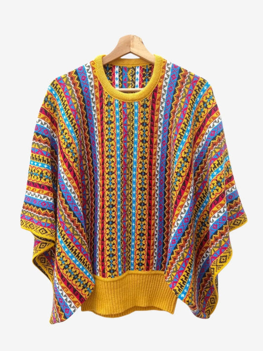 Poncho Mariposa Amarillo Oro