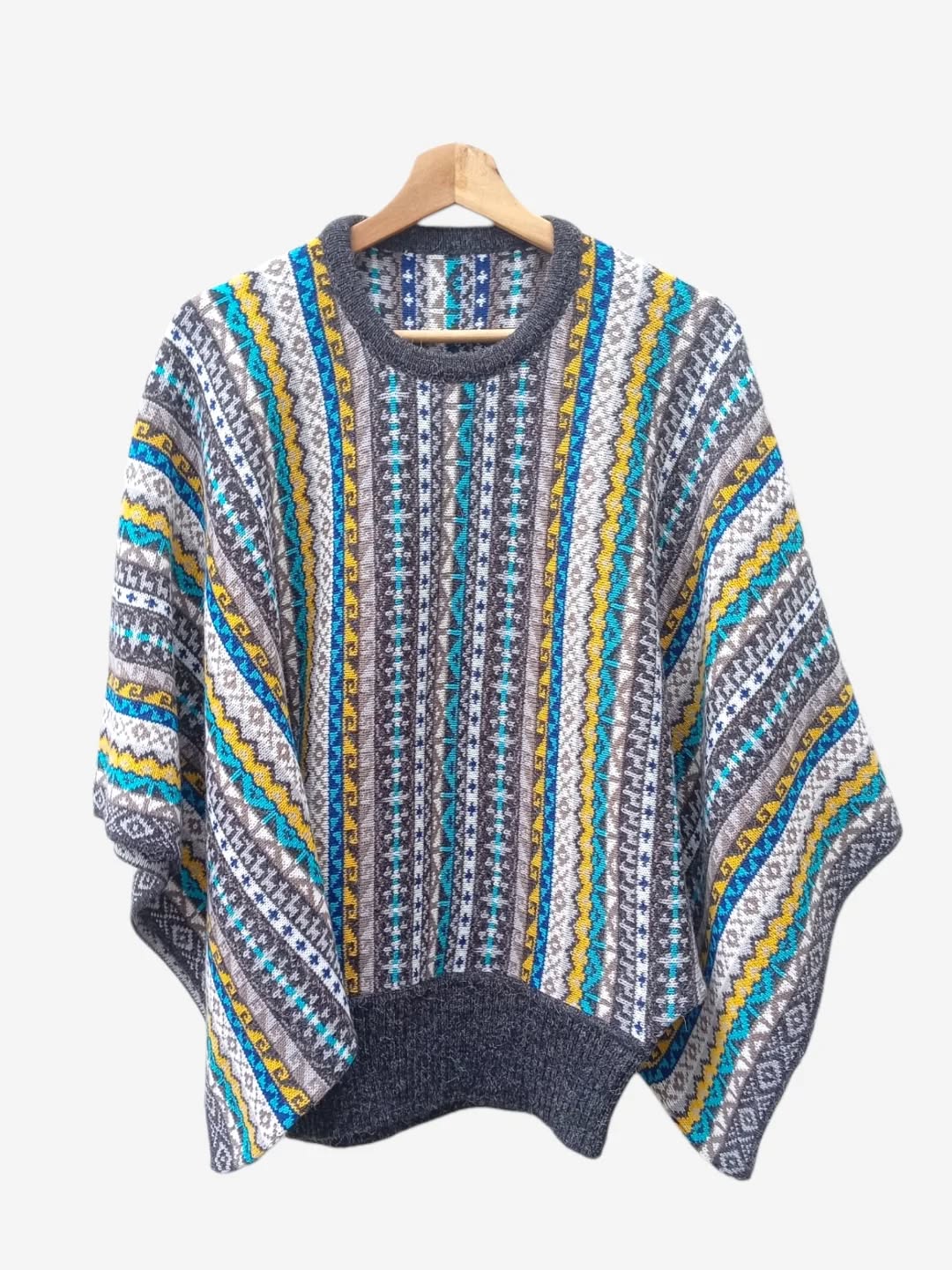 Poncho Mariposa Plomo