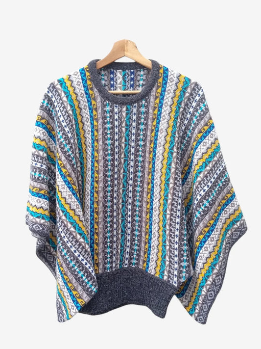 Poncho Mariposa Plomo