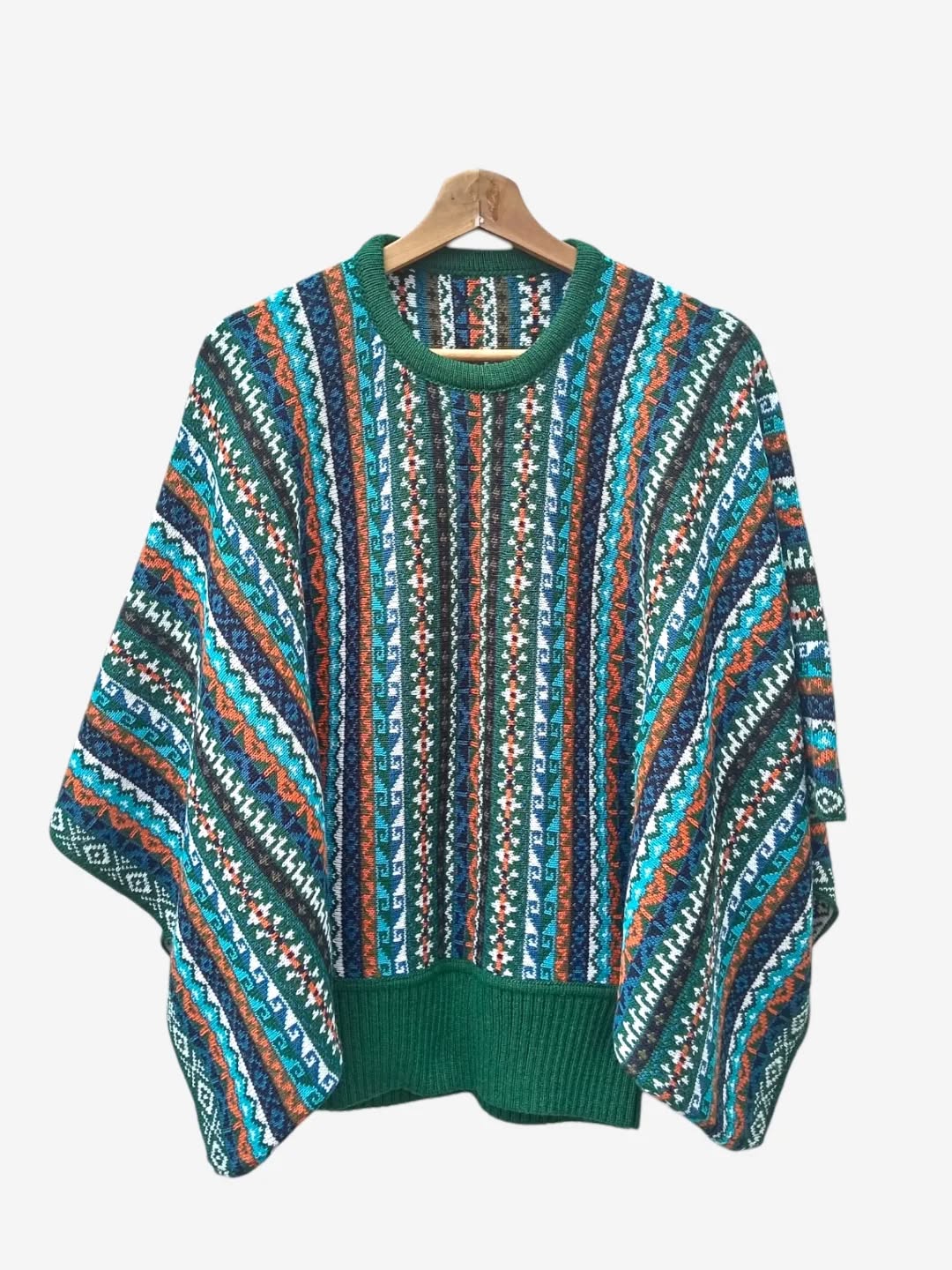 Poncho Mariposa Verde