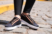 Load image into Gallery viewer, Zapatilla Dama Urban negro manta