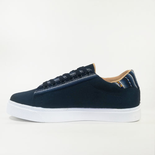 Zapatilla Dama Urban azul marino manta