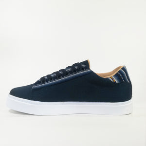 Zapatilla Dama Urban azul marino manta