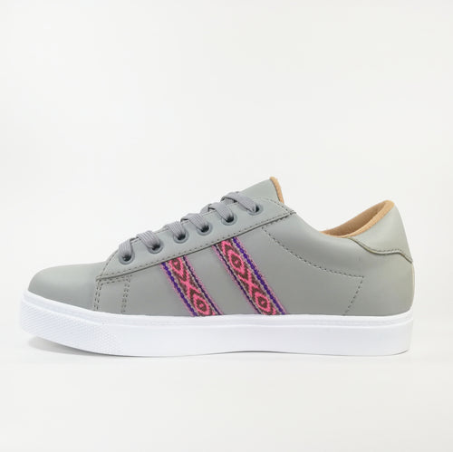 Zapatilla Dama Urban plomo pastel