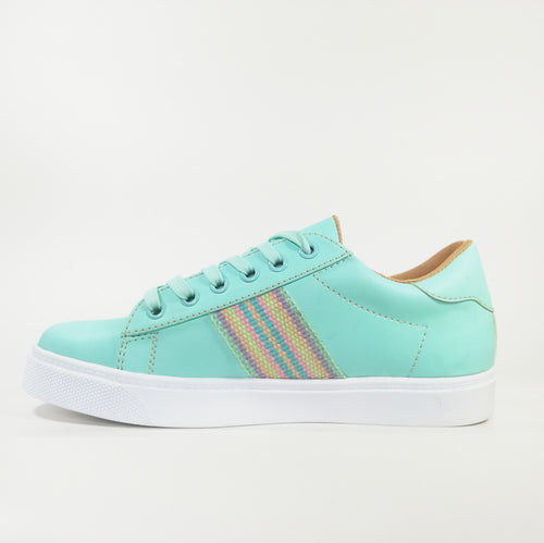 Zapatilla Dama Urban verde pastel