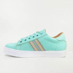 Zapatilla Dama Urban verde pastel
