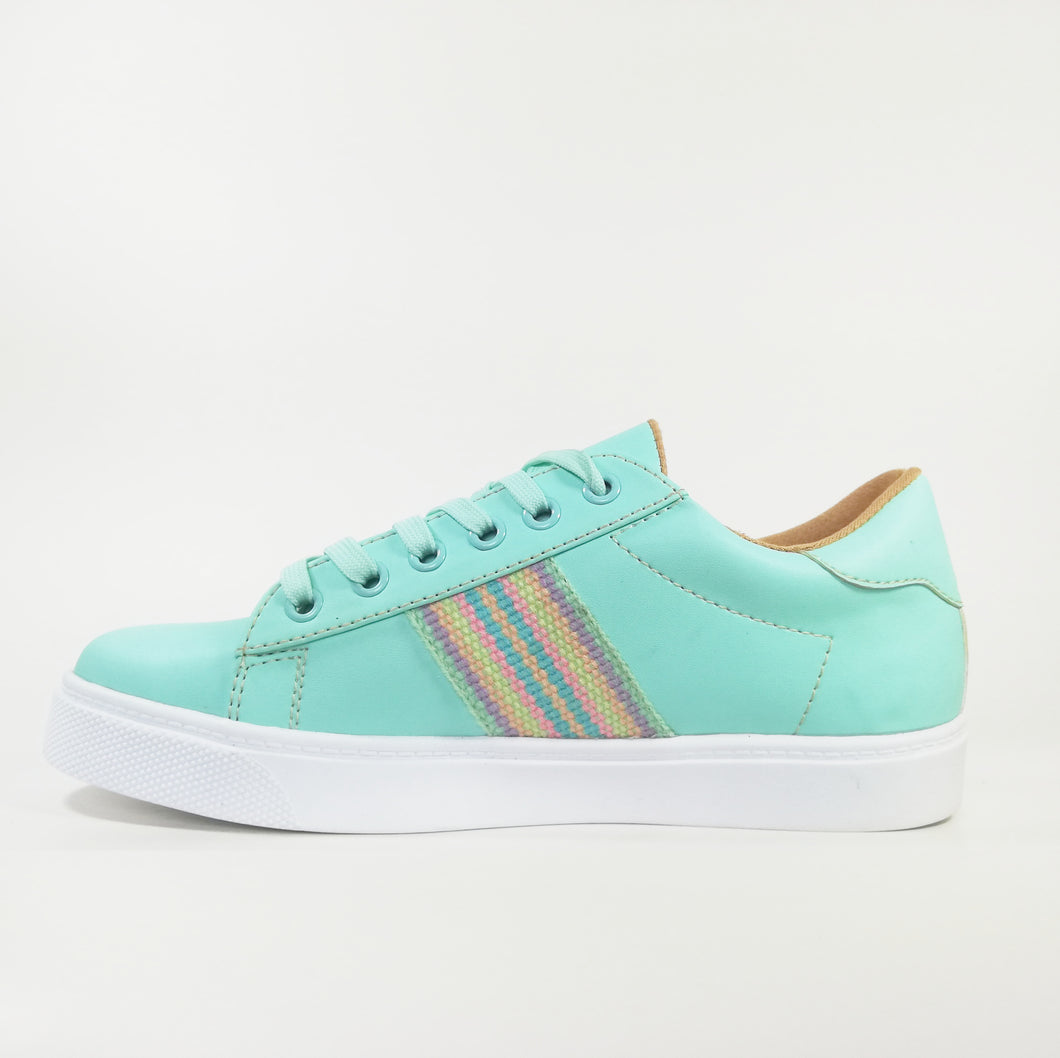 Zapatilla Dama Urban verde pastel