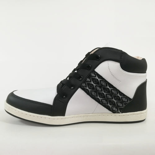 Zapatilla Urban High Top Blanco & Negro